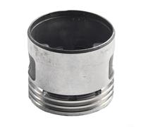 Pistón compresor de aire con 3 anillos de pistón de repuesto - Metal, plata/negro, para 42 mm/47 mm/48 mm/51 mm/65 mm diámetro del cilindro (47 pistones 47 anillos)