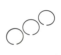 Pistón compresor de aire con 3 anillos de pistón de repuesto - Metal, plata/negro, para 42 mm/47 mm/48 mm/51 mm/65 mm diámetro del cilindro (65 pistones 65 anillos)