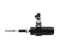 Pistón de Aluminio Embrague hidráulico Cilindro Maestro Varilla Bomba de Freno M10x1.25 mm 6 mm Compatible con de Motocicletas ATV UTV para M10x1.25 mm(Black)