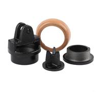 Pistón de repuesto de bomba de mano tipo 75, puños de cuero de larga duración, uso multientorno, instalación rápida, pin extra que se adapta a la mayoría de bombas de 2 pulgadas de altura, 16 mm de