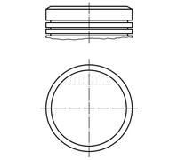 MAHLE Aftermarket Pistón para PEUGEOT: 106, Partner, Ranch, 206 & CITROËN: Berlingo, Xsara (Ref: 040 02 00)