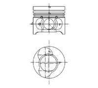 Pistón del motor 40190610 KOLBENSCHMIDT para RENAULT NISSAN SUZUKI DACIA