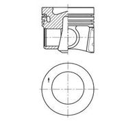 Pistón del motor 41271600 KOLBENSCHMIDT para VW SEAT AUDI SKODA
