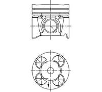 Pistón del motor 41287600 KOLBENSCHMIDT para FIAT OPEL CHEVROLET FORD