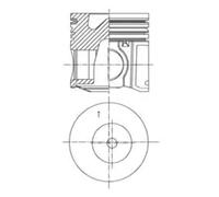 Pistón del motor 41500600 KOLBENSCHMIDT