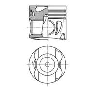 Pistón del motor 41712620 KOLBENSCHMIDT para MERCEDES-BENZ JEEP