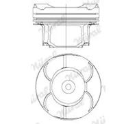 Pistón del motor 87-434600-00 NÜRAL para BMW 5 1 X1 5 Touring Z4 Roadster X3 3