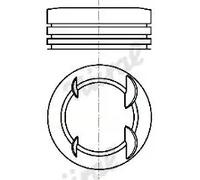 Pistón del motor 87-450400-10 NÜRAL para RENAULT DACIA NISSAN