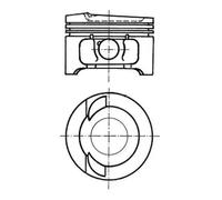 Pistón del motor 91033610 KOLBENSCHMIDT para VW FORD MERCEDES-BENZ SEAT