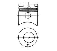 Pistón del motor 91753600 KOLBENSCHMIDT para FENDT GT Favorit Farmer
