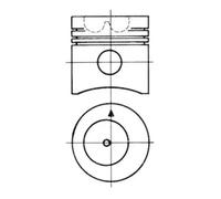 Pistón del motor 93069600 KOLBENSCHMIDT para FENDT Farmer Favorit