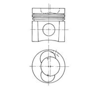 Pistón del motor 93137600 KOLBENSCHMIDT para MAN FENDT