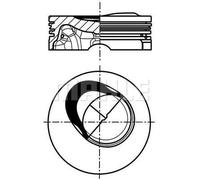 Pistón del motor con anodizado duro 028 PI 00130 000 MAHLE para VW SKODA AUDI
