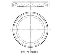 Pistón del motor con anodizado duro 028 PI 00161 000 MAHLE para SKODA VW SEAT