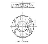 Pistón MAHLE 081 PI 00110 000
