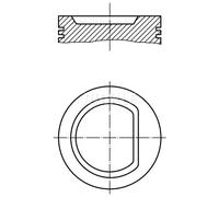 Pistón del motor estañado 039 95 02 MAHLE para CITROËN PEUGEOT FIAT