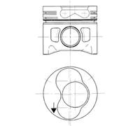 Pistón del motor para cilindro 1-2 99742720 KOLBENSCHMIDT para VW