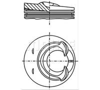 Pistón del motor para cilindro 2 028 25 00 MAHLE para VW AUDI