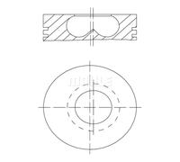 MAHLE Pistón Compatible Para Iveco Renault Trucks Daily II Pritsche/Fahrgestell