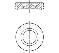 Pistón del motor revestido 007 PI 00170 000 MAHLE para FIAT IVECO