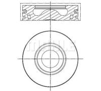 Pistón del motor revestido 013 PI 00136 000 MAHLE para FORD LAND ROVER CITROËN
