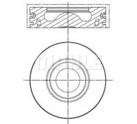 Pistón del motor revestido 013 PI 00136 001 MAHLE para FORD LAND ROVER CITROËN