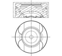 MAHLE Aftermarket Pistón para FORD: Transit/Tourneo, Focus, Galaxy, Kuga, S-Max (Ref: 013 PI 00156 000)