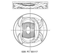 Pistón MAHLE 028 PI 00117 000