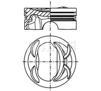 Pistón del motor revestido 028 PI 00131 000 MAHLE para VW SEAT AUDI SKODA