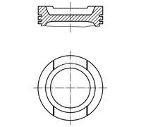 Pistón del motor revestido 033 01 02 MAHLE para VW AUDI SEAT SKODA