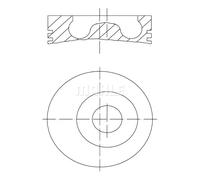Pistón del motor revestido 043 94 00 MAHLE para LANDINI VISION