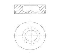 MAHLE 081 PI 00123 002 Pistón