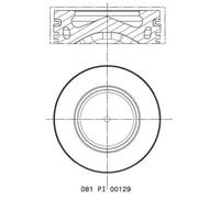 Pistón del motor revestido 081 PI 00129 000 MAHLE para MINI BMW