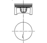Pistón KOLBENSCHMIDT 40388600 para OPEL VECTRA C (Z02) 1.6 2005-2008