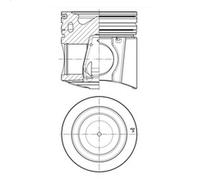 Pistón KOLBENSCHMIDT 41078600 para IVECO TRAKKER I 7.79 2004-2012