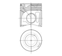 Pistón MAHLE 007 PI 00150 000