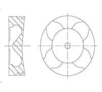 Pistón MAHLE 007 PI 00163 000 para FIAT BRAVO II (198_) 1.6 2007-2014