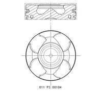 Pistón MAHLE 011 PI 00104 000