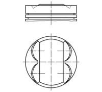Pistón MAHLE 011 PI 00113 000