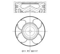 Pistón MAHLE 011 PI 00117 000
