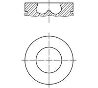 Pistón MAHLE 013 PI 00107 000 para FORD TRANSIT Furgoneta (FA_ _) 2.4 2004-2006