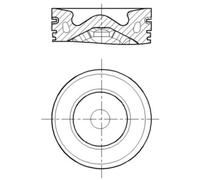 MAHLE ORIGINAL 013 PI 00155 000 Pistón