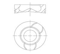 Pistón MAHLE 021 PI 00123 002