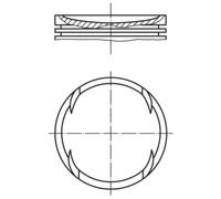 Pistón MAHLE 028 PI 00120 002