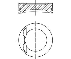 Pistón MAHLE 028 PI 00134 002
