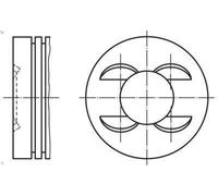 Pistón MAHLE 028 PI 00153 002 para SEAT LEON (5F1) 1.4 2012-2016