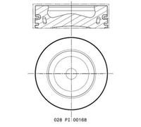 MAHLE ORIGINAL 028 PI 00168 000 Pistón
