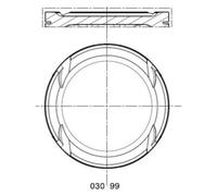 Pistón MAHLE 030 99 00