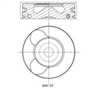 Pistón MAHLE 040 37 00 para VOLVO V50 (545) 2 2004-2010