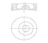 Pistón MAHLE 043 94 00 para MIDLINER 3.99 1990-1992